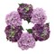 15" Magenta Pink Hydrangea Wreath with Grapevine Ring by Floral Home®